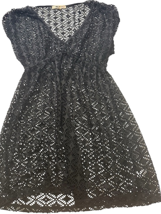 Other - Miken Black Crochet Swim Coverup